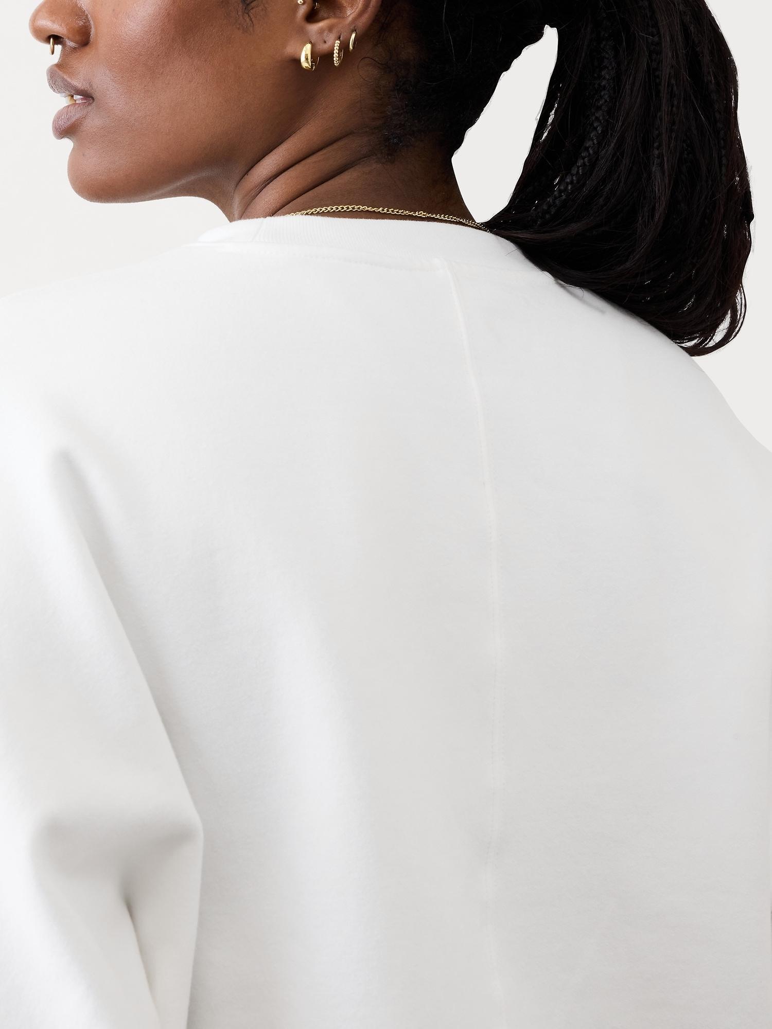 Forever Fleece Dolman Crop Sweatshirt Product Image