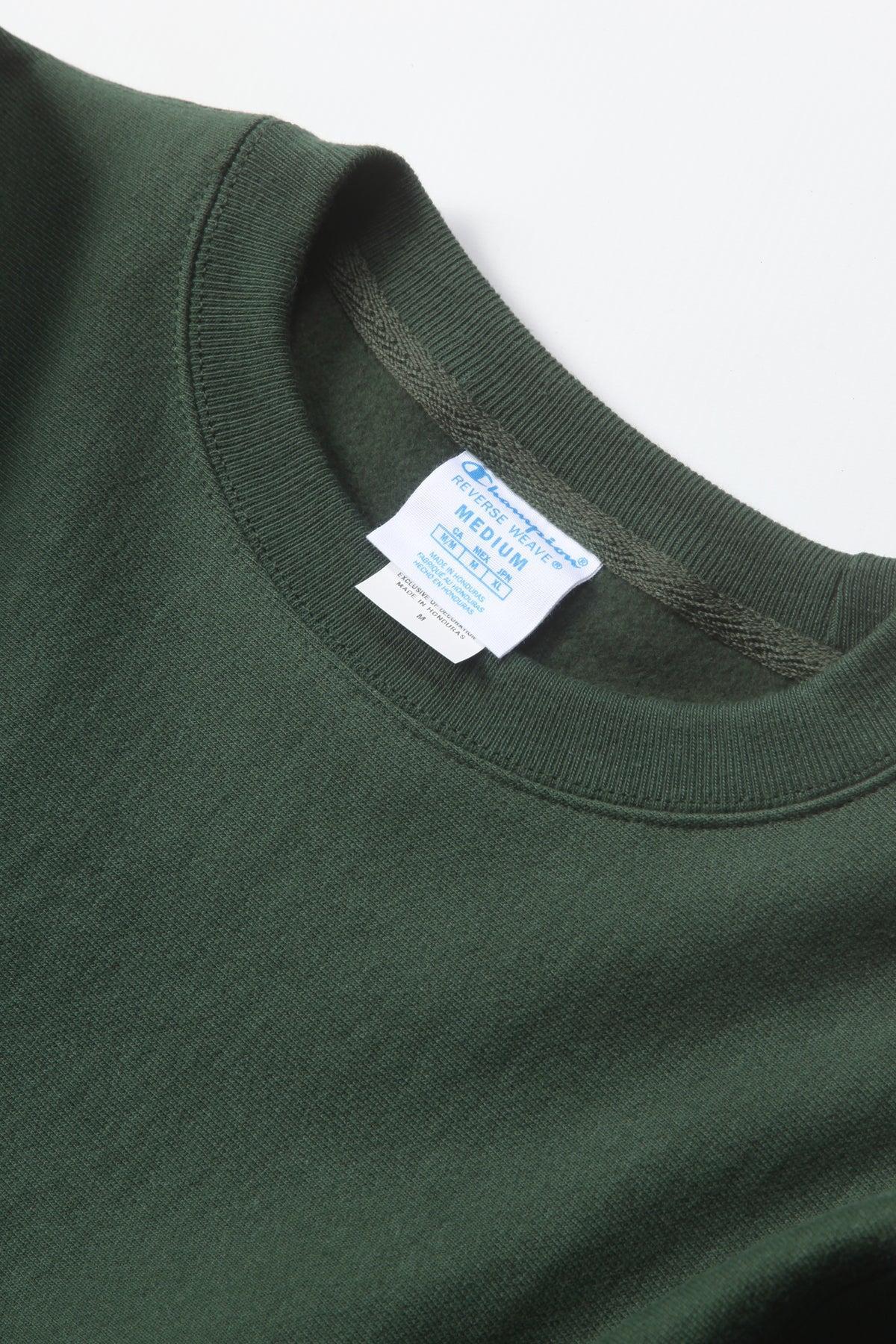 Champion - 12oz USA Reverse Weave Crewneck - Forest Green Product Image