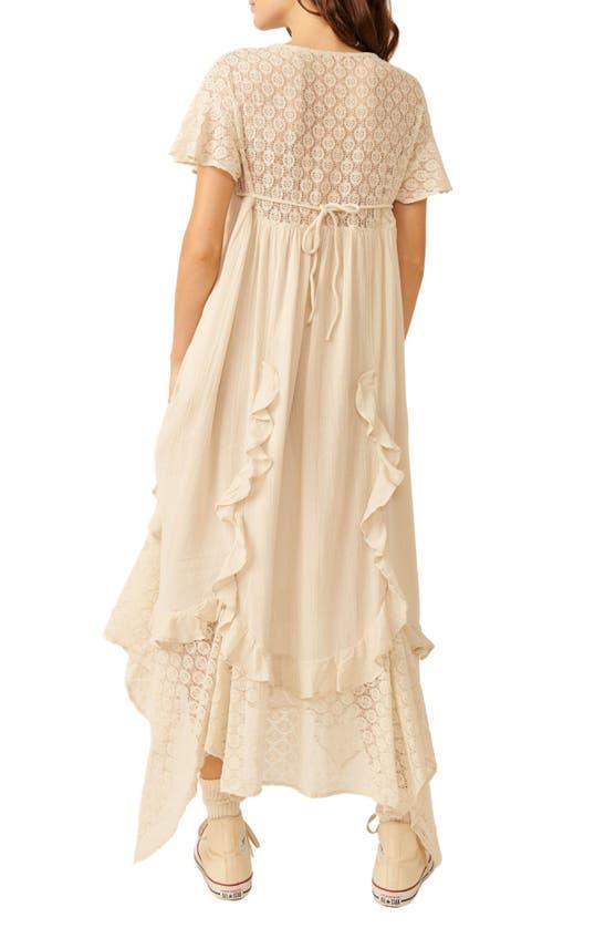 Bring The Romance Handkerchief Hem Maxi Dress In Harbor Fog Product Image