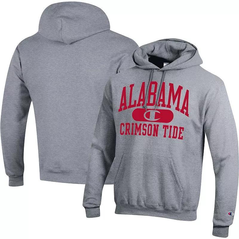 Mens Champion Heather Gray Wisconsin Badgers Arch Pill Pullover Hoodie Product Image