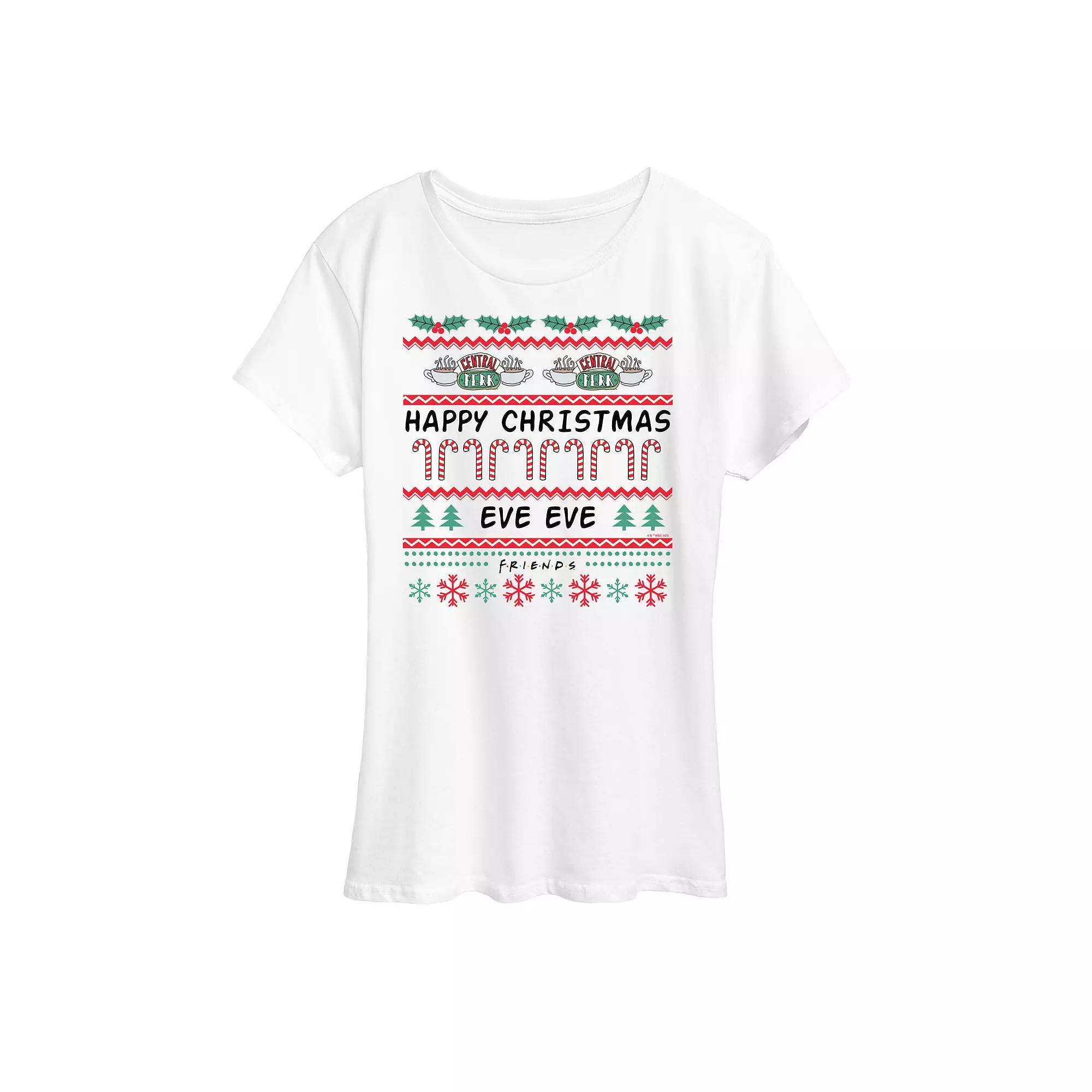 Women's Friends Christmas Eve Eve Graphic Tee, Girl's,  Product Image