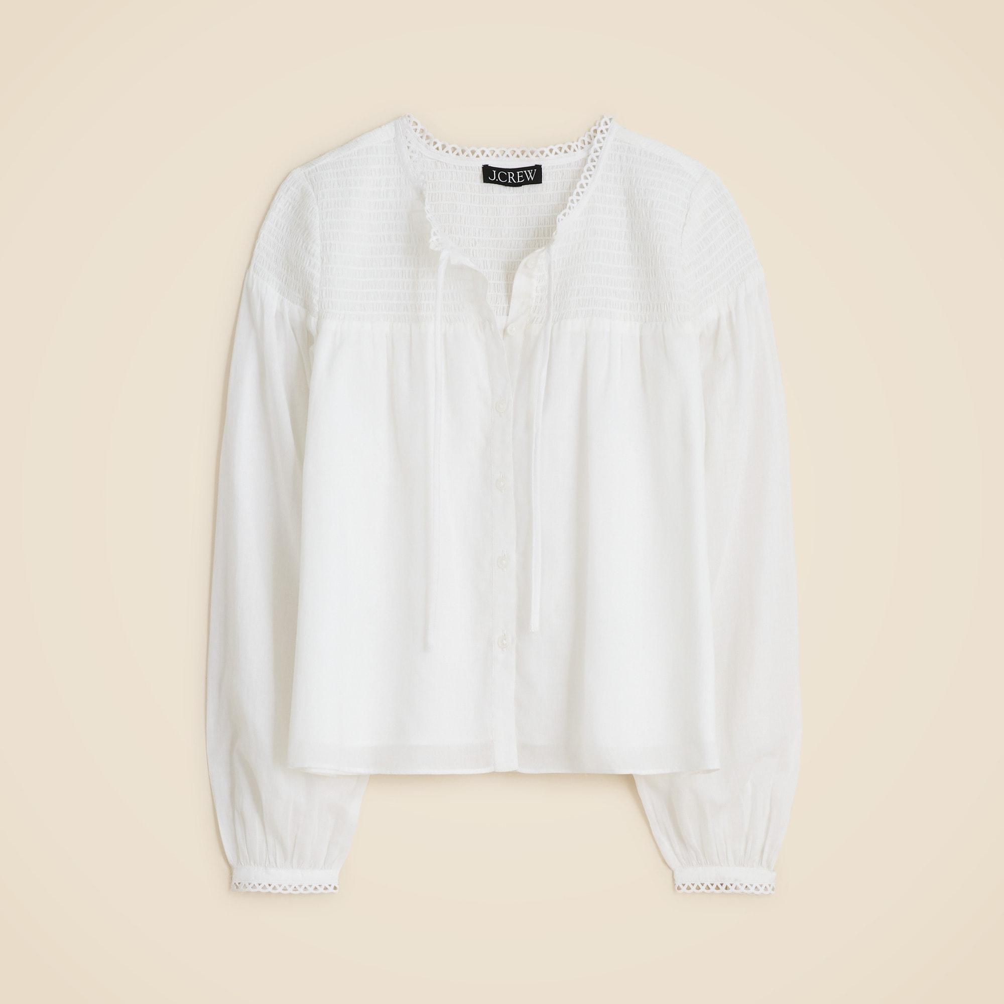 Popover top in cotton voile Product Image