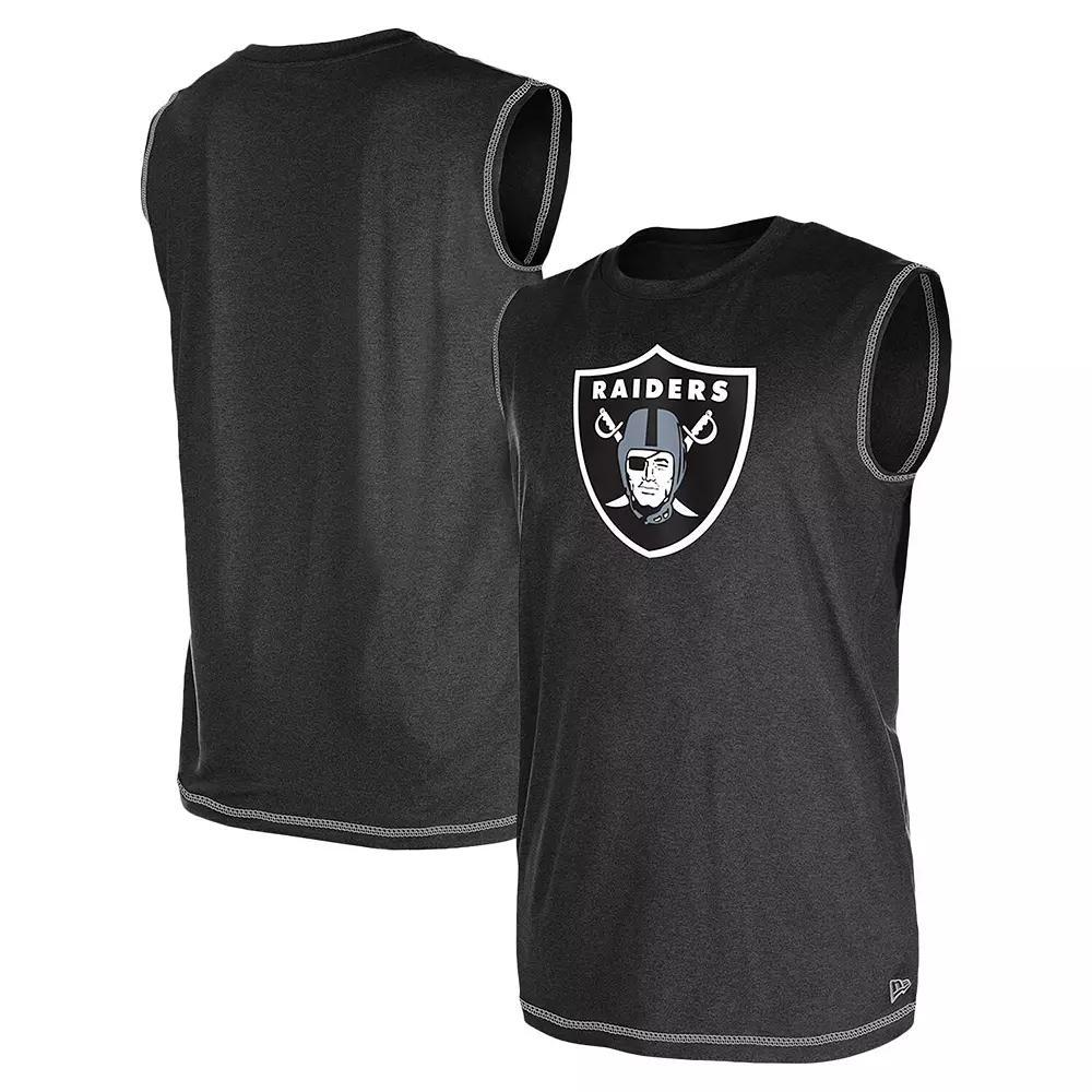 Men's New Era Black Las Vegas Raiders Tank Top,  Product Image