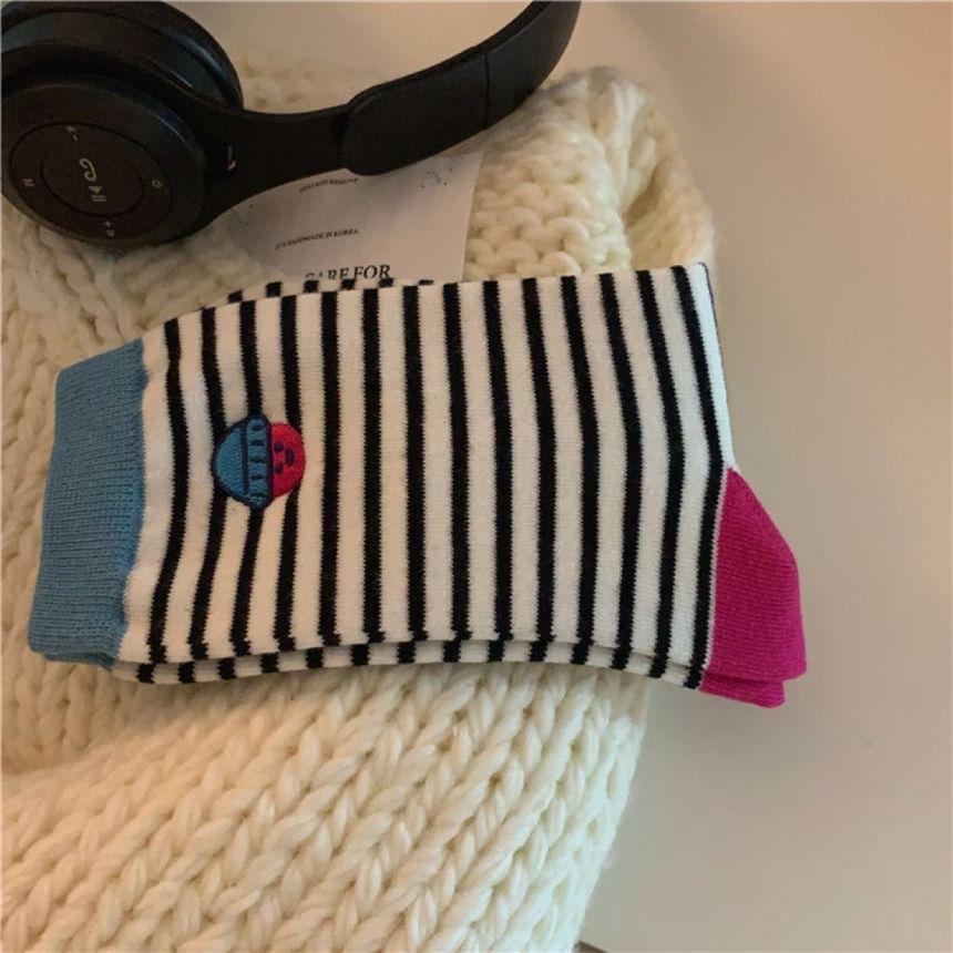 Striped Crew Socks Product Image