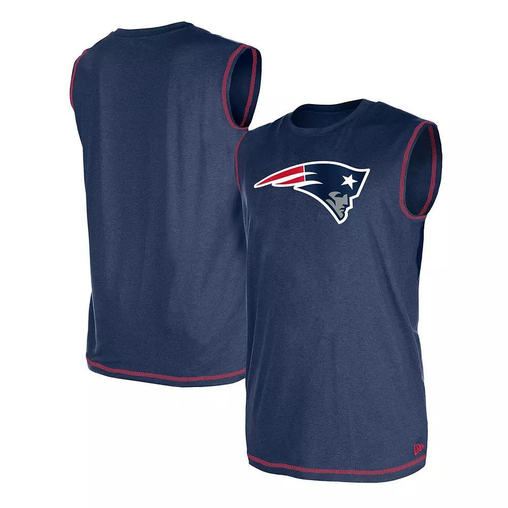 Men's New Era Navy New England Patriots Tank Top, Size: Small, Blue Product Image