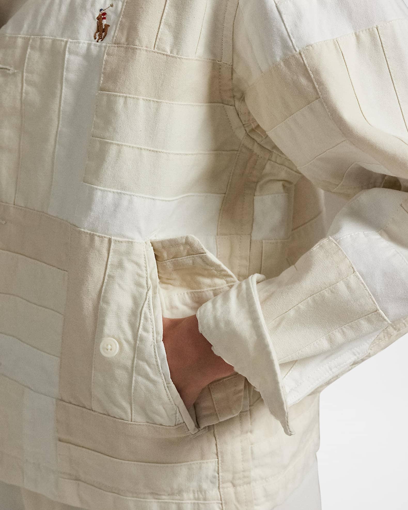 Patchwork Mock-Neck Jacket Product Image