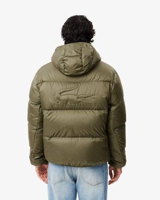 Short Water-Repellent Hooded Puffed Jacket Product Image