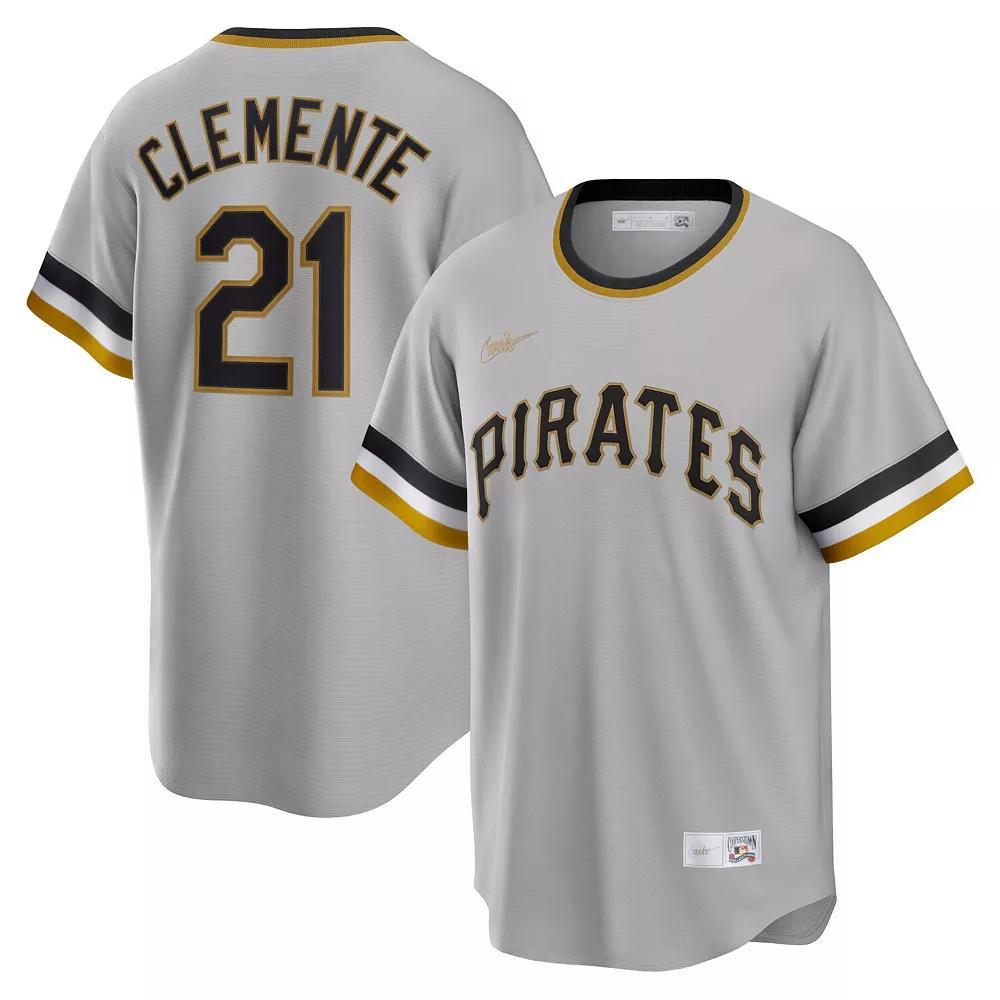 Nike Mens MLB Pittsburgh Pirates (Roberto Clemente) Cooperstown Baseball Jersey | C267QBT-CP1 Product Image