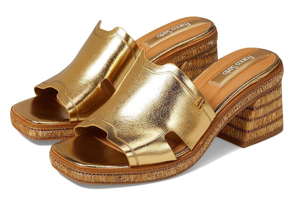 Franco Sarto Florence Fashion Slide Heeled Sandals Metallic) Women's Sandals Product Image