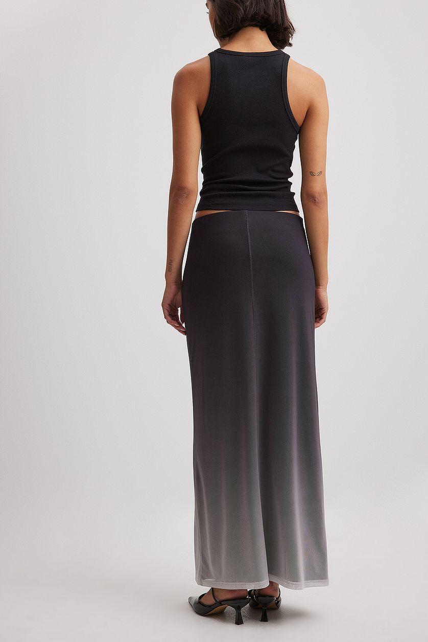Mesh Low Waist Maxi Skirt Product Image