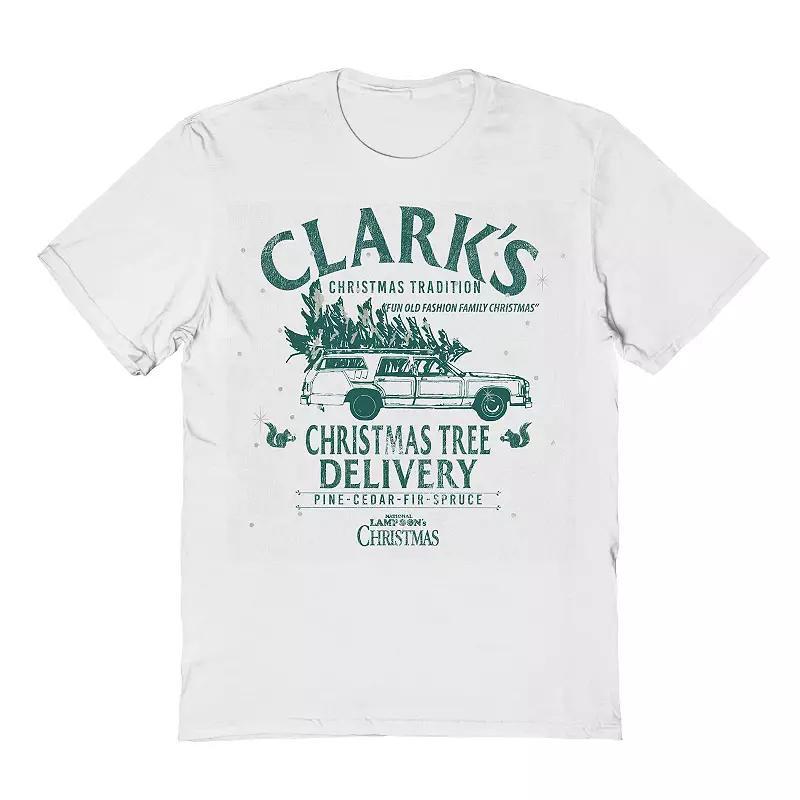 Men's Clarks Christmas Tree Delivery National Lampoon's Christmas Vacation Graphic Tee, Size: XL, White Product Image