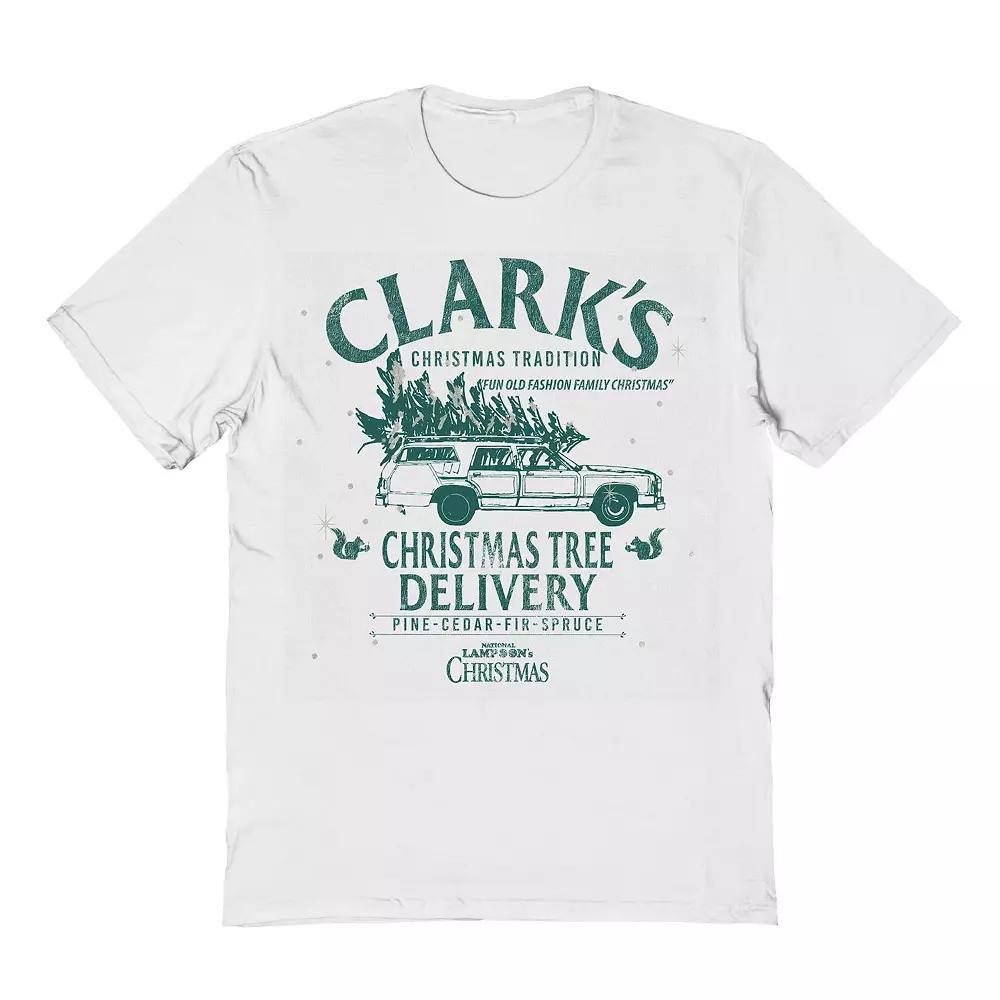 Men's Clarks Christmas Tree Delivery National Lampoon's Christmas Vacation Graphic Tee, Size: XL, White Product Image