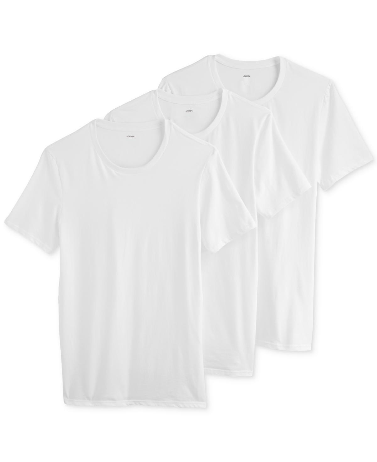 Men's Jockey 3-Pack Cotton Stretch Crew Neck Undershirt, Size: Small, Black Product Image