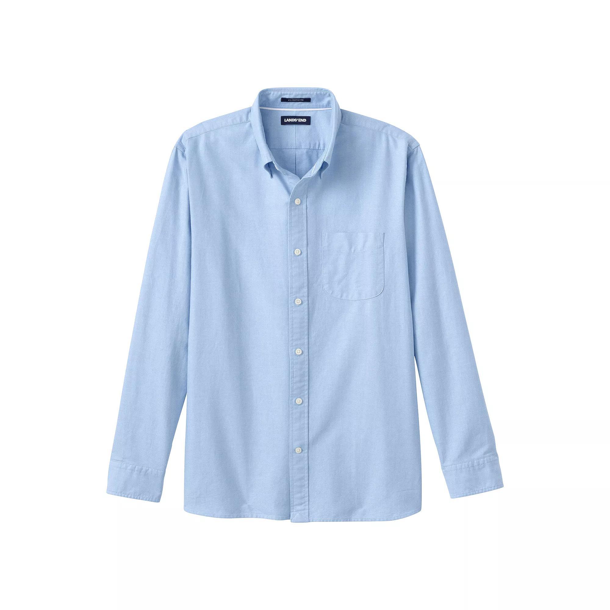 Mens Lands End Button-Down Sail Rigger Oxford Button-Down Shirt Product Image