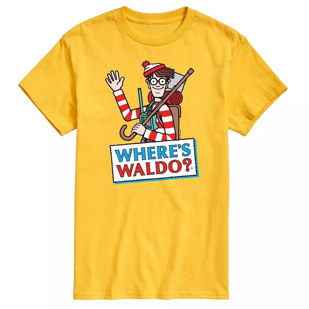 Men's Where's Waldo Logo Graphic Tee,  Product Image