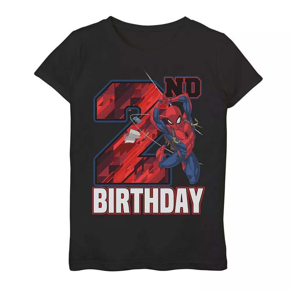 Girls 7-16 Marvel Spider-Man Web Swing 2nd Birthday Graphic Tee, Girl's,  Product Image