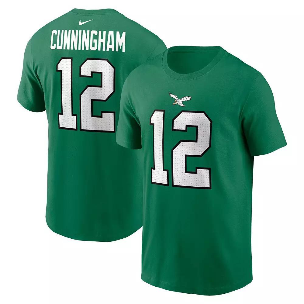 Men's Nike Randall Cunningham Kelly Green Philadelphia Eagles Retired Player Name & Number T-Shirt,  Product Image