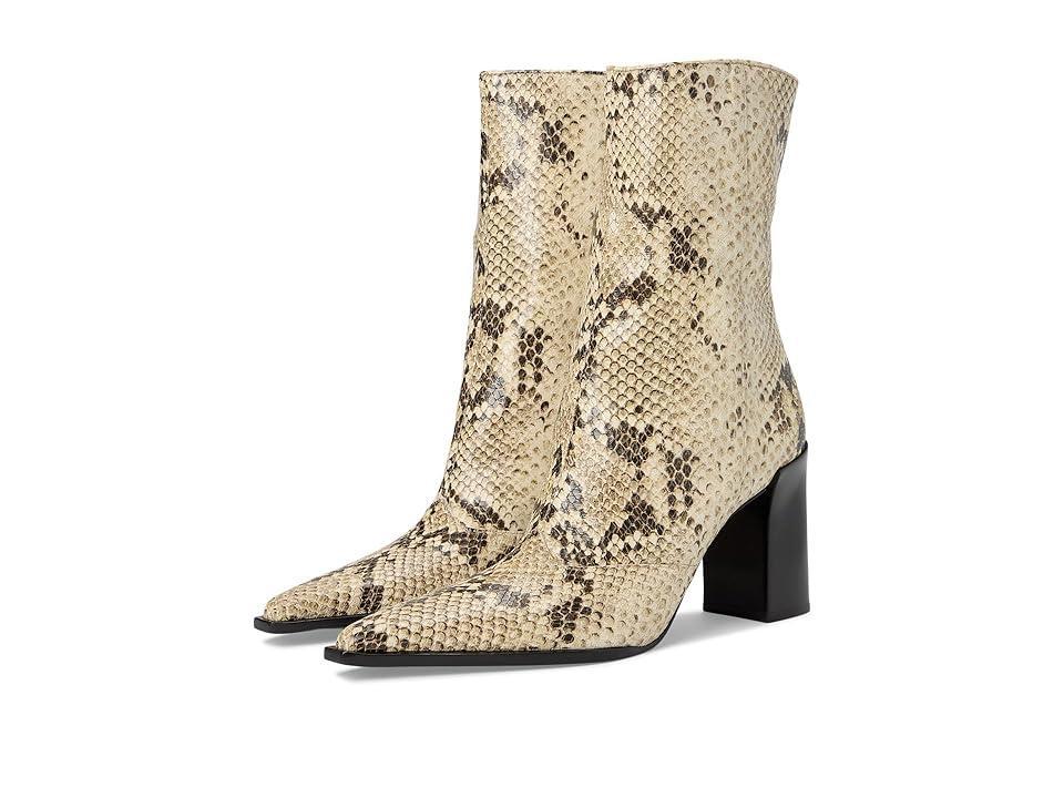 Womens Raffaela 90MM Snake-Print Leather Boots Product Image