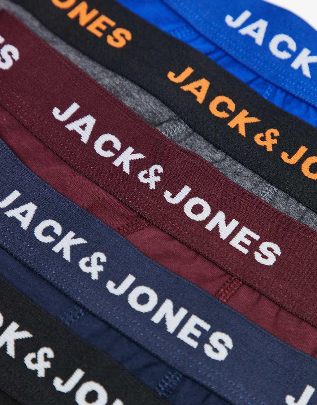 Jack & Jones 5 pack briefs in navy mix Product Image