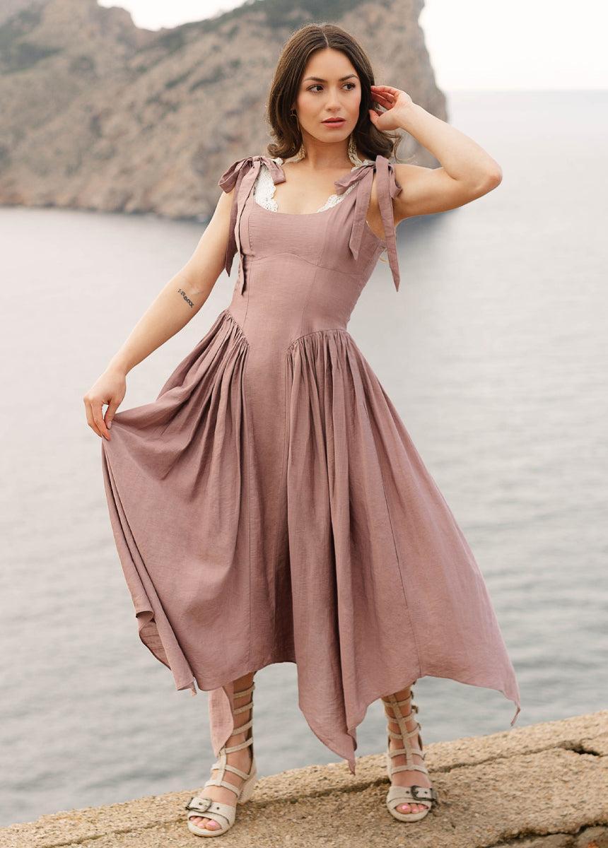 Mayreli Dress in Rosetan Female Product Image