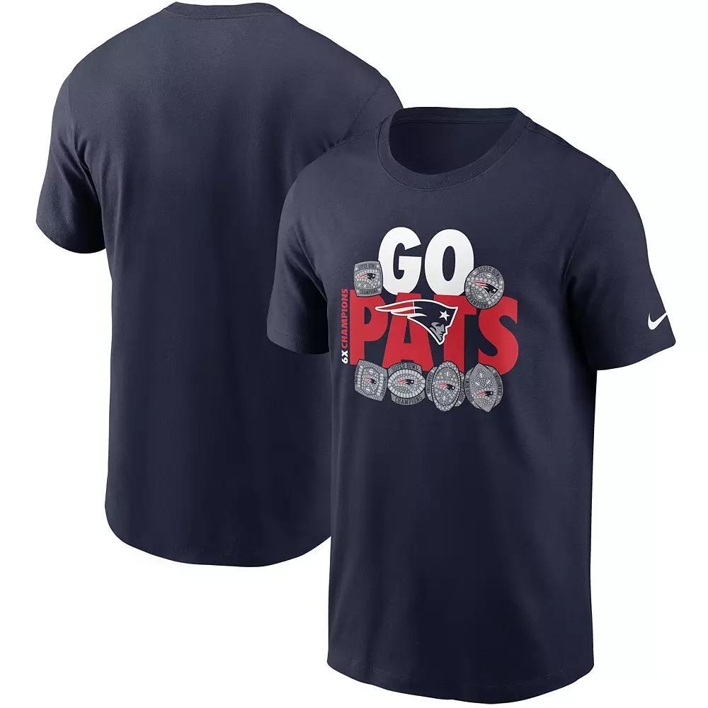 Men's Nike Navy New England Patriots Hometown Collection 6x T-Shirt,  Product Image