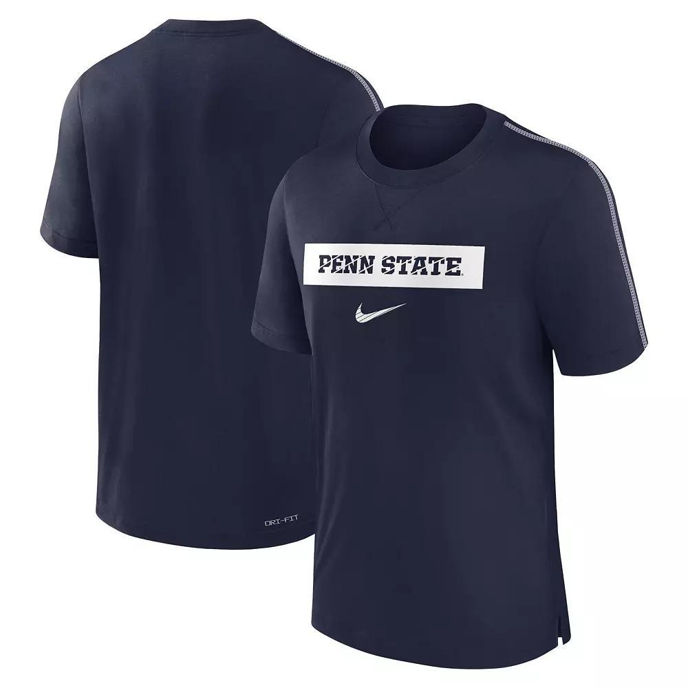 Men's Nike Navy Penn State Nittany Lions 2024 Sideline Player Performance Tri-Blend T-Shirt,  Product Image