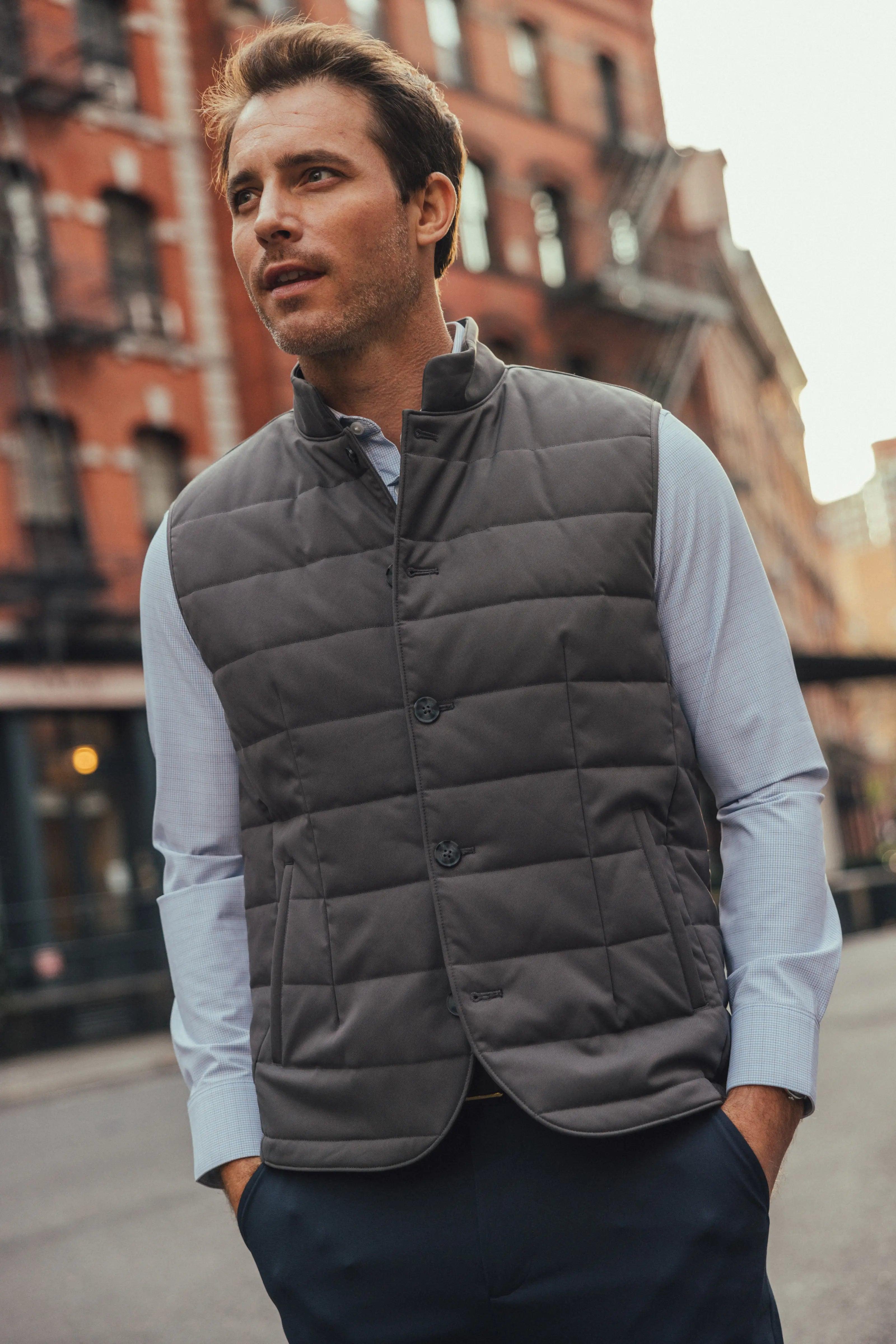 Aspen Vest - Pewter Solid Product Image