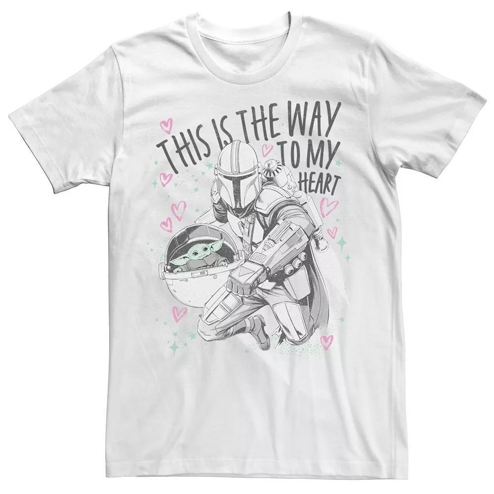 Men's Star Wars: The Mandalorian The Child Valentine's Day Way Tee,  Product Image