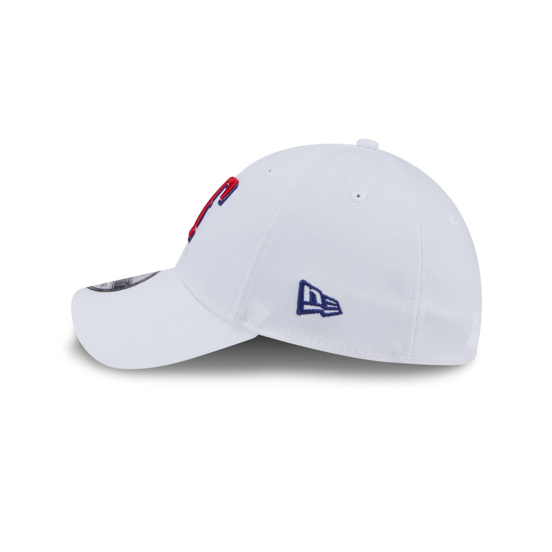 Texas Rangers Optic White 39THIRTY Stretch Fit Hat Male Product Image