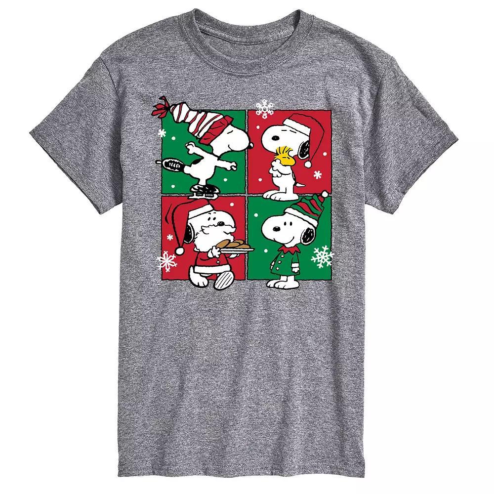 Men's Peanuts Christmas Grid Tee,  Product Image