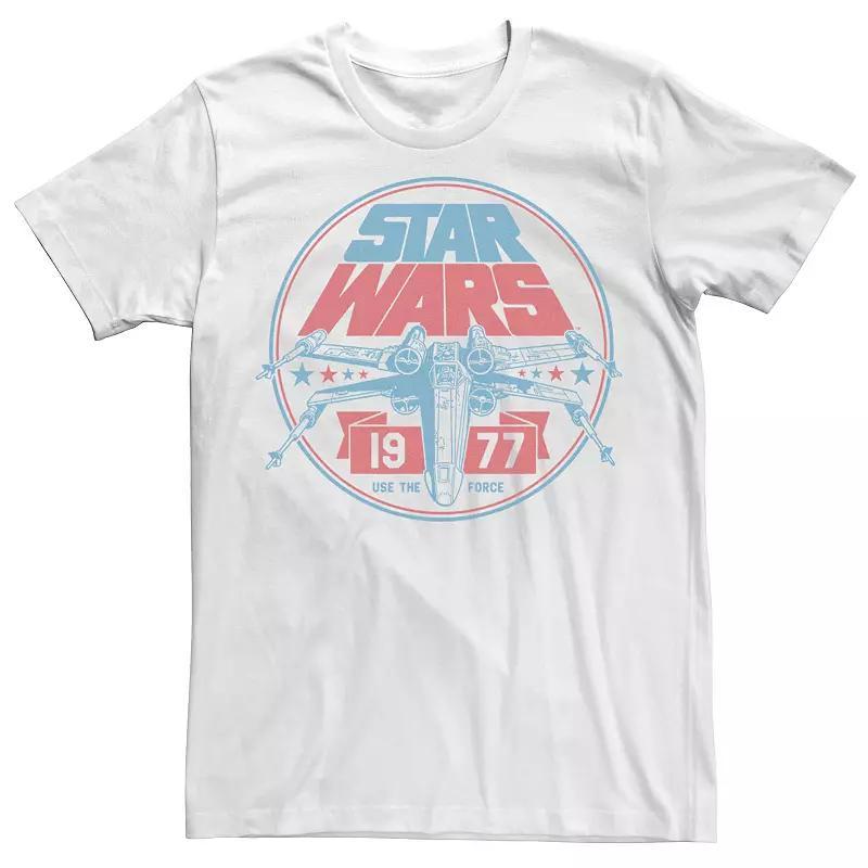 Men's Star Wars Patriotic X-Wing Vintage Badge Graphic Tee,  Product Image