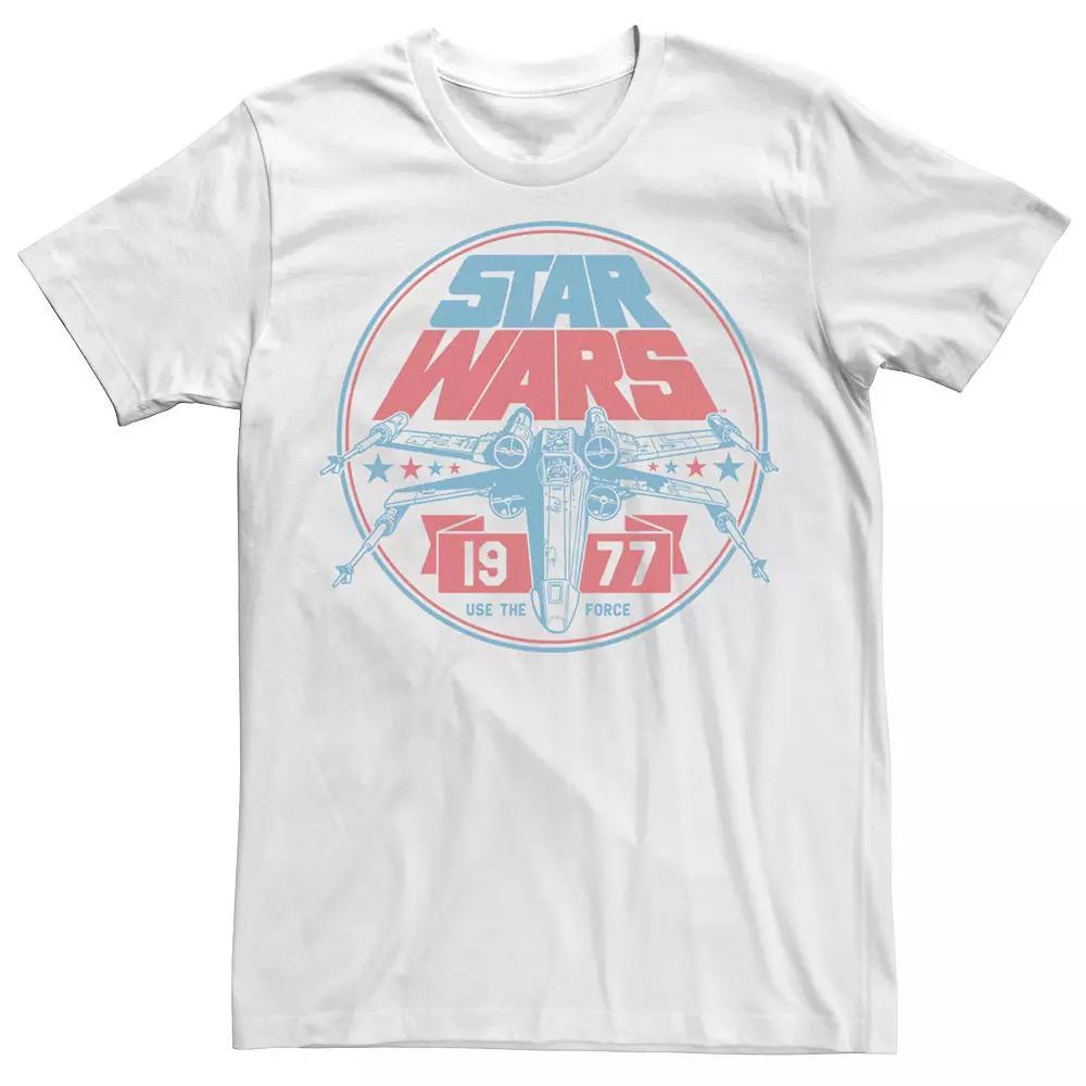 Men's Star Wars Patriotic X-Wing Vintage Badge Graphic Tee,  Product Image