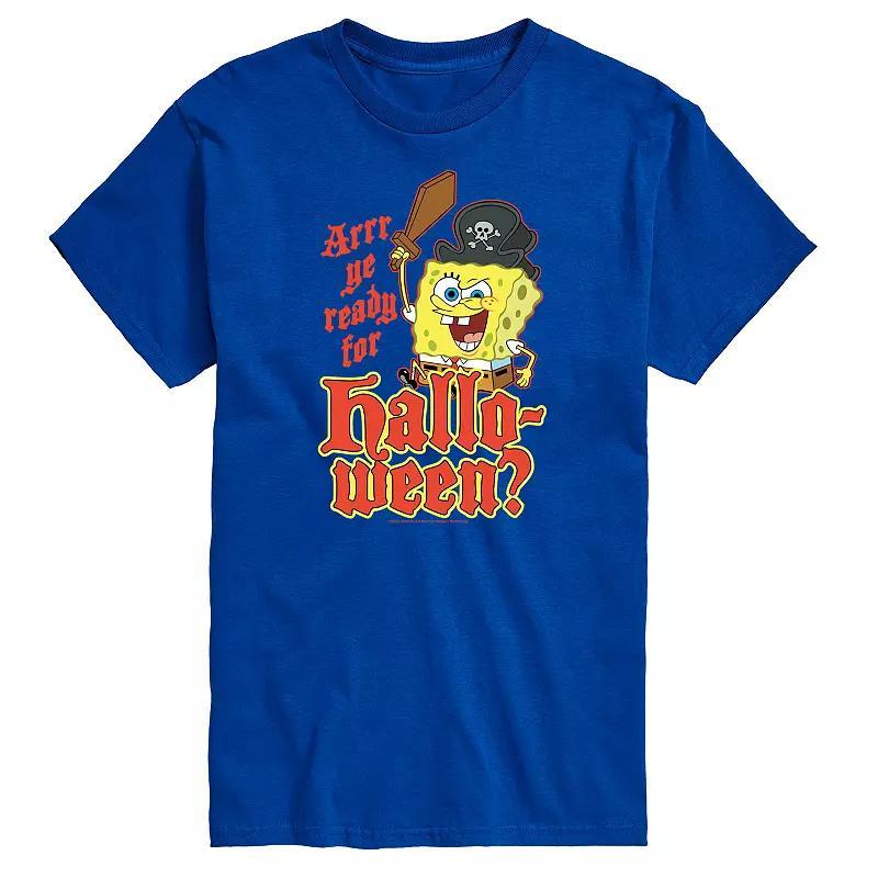 Big & Tall Spongebob Squarepants Arr Ye Ready For Halloween Graphic Tee, Men's,  Product Image