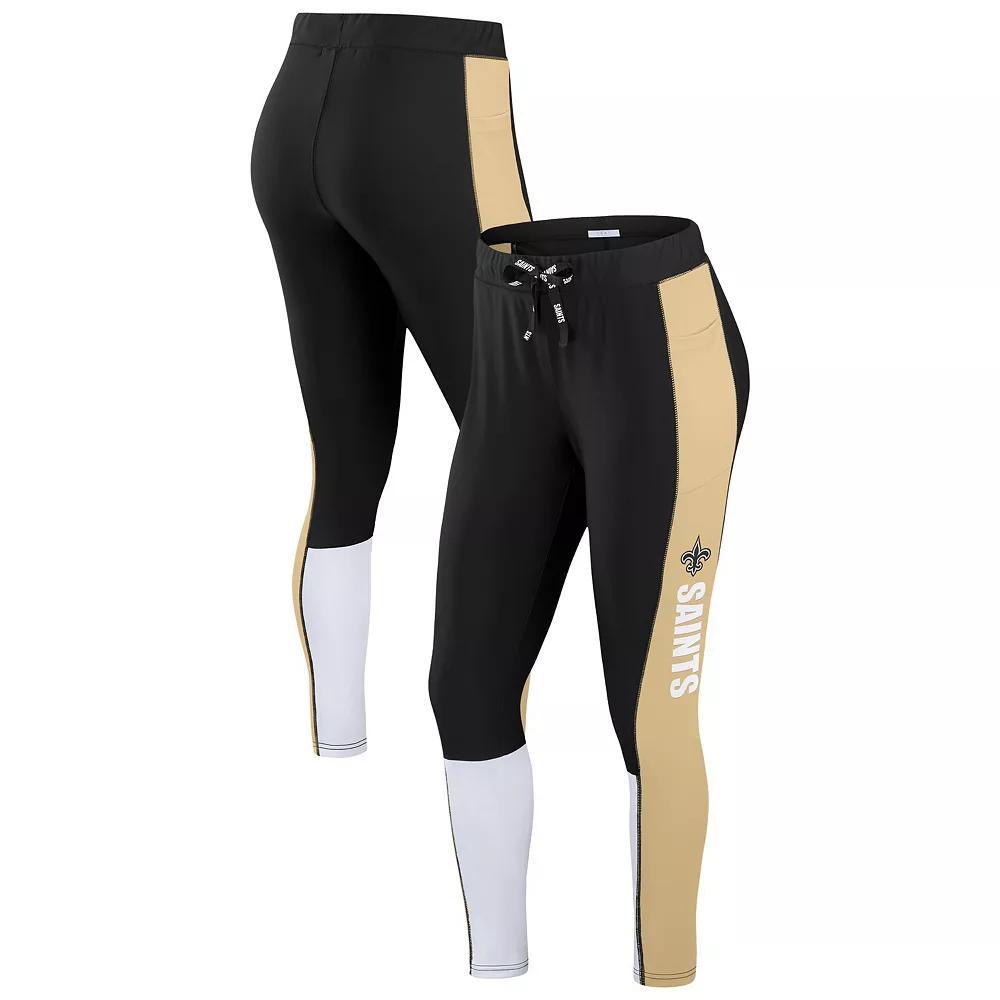 Womens WEAR by Erin Andrews /Gold Minnesota Vikings Color-Block Leggings Product Image