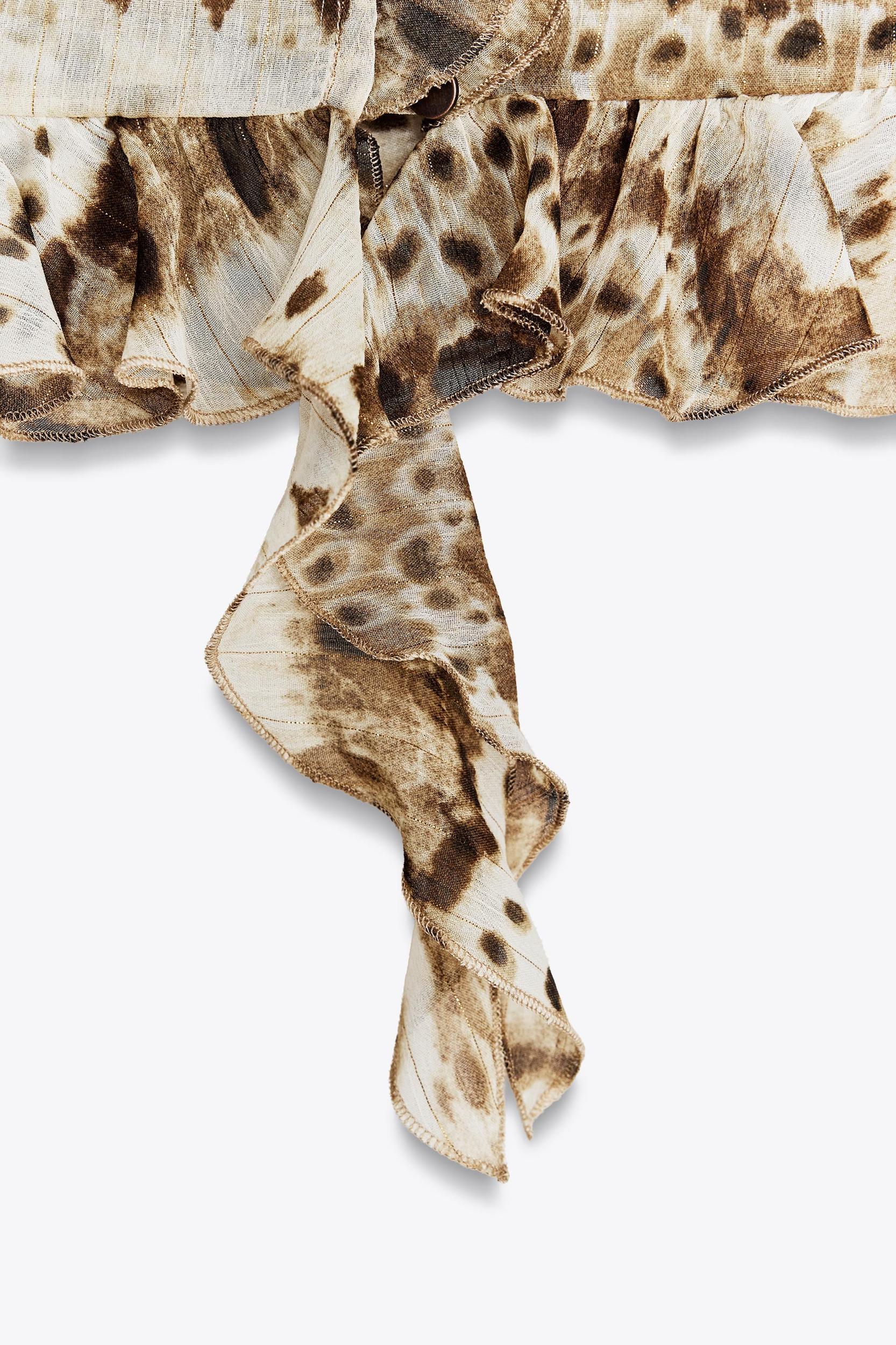 TIE-DYE RUFFLED TOP Product Image