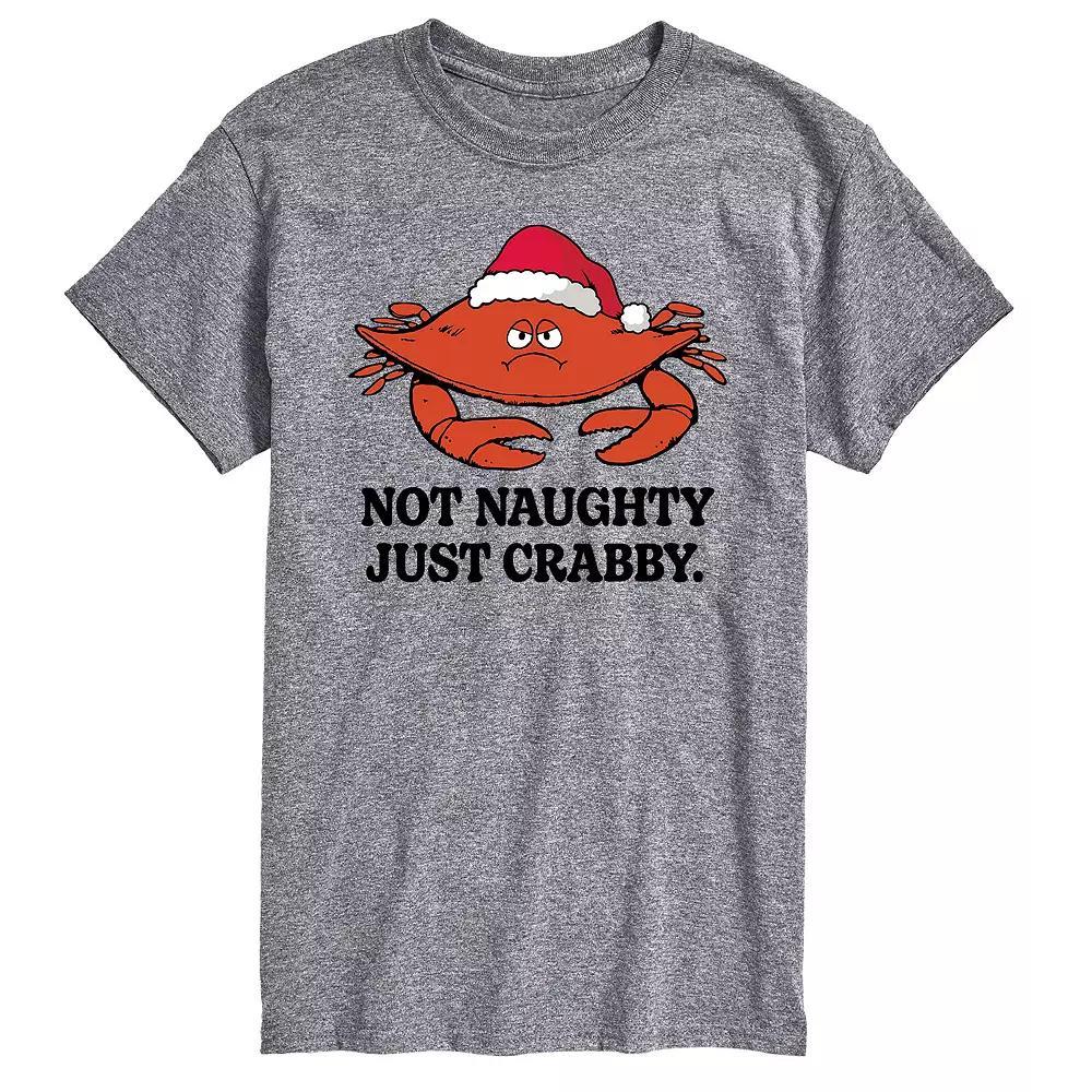 Big & Tall Not Naughty Just Crabby Graphic Tee, Men's,  Product Image