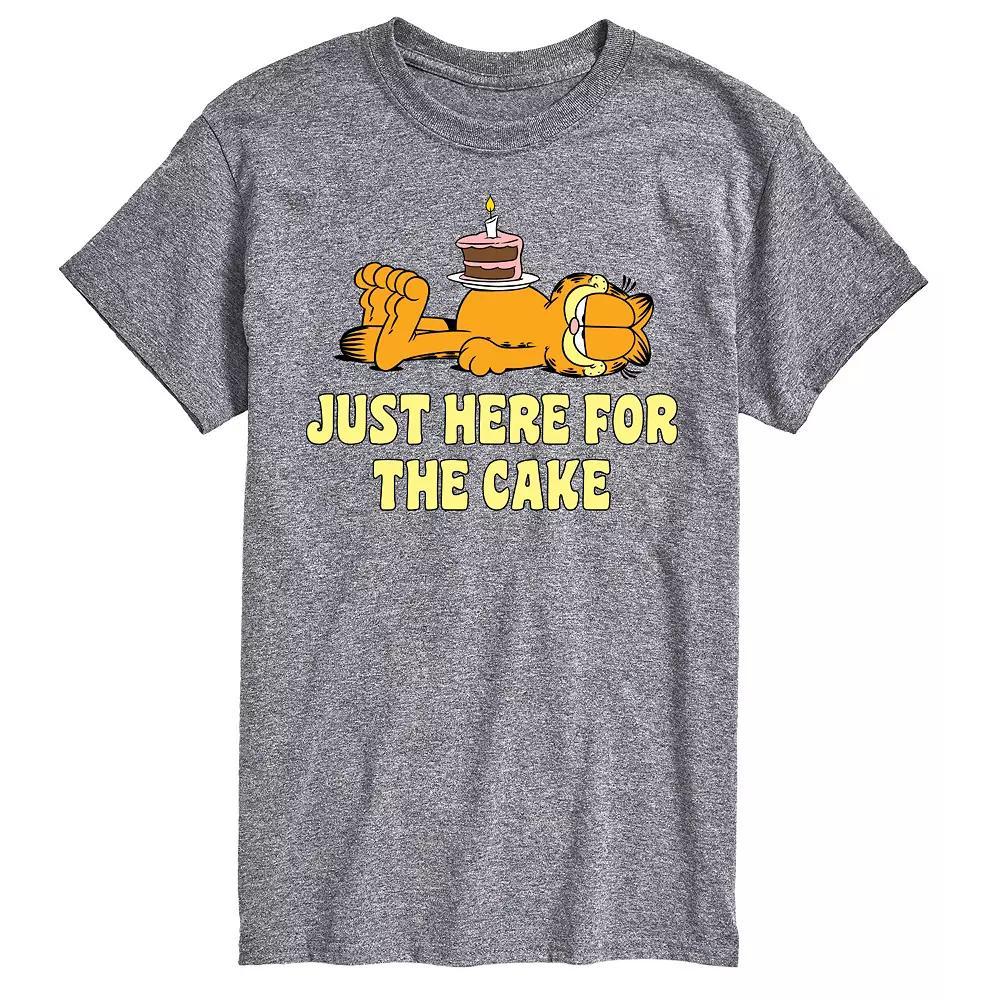 Big & Tall Garfield Here For Cake Graphic Tee, Men's,  Product Image