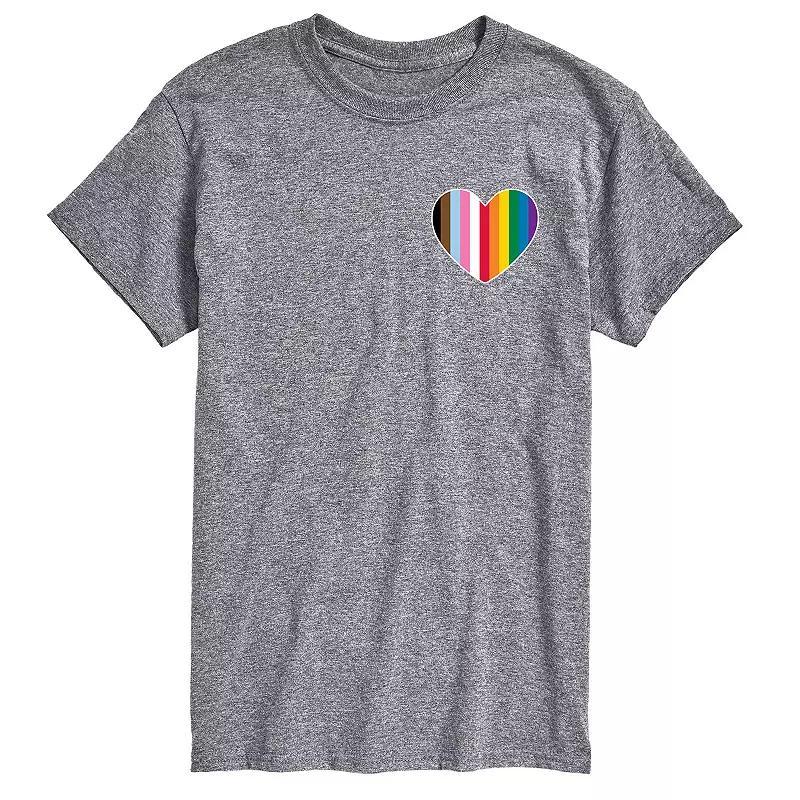 Big & Tall LGBTQ Flag Heart Graphic Tee, Men's,  Product Image