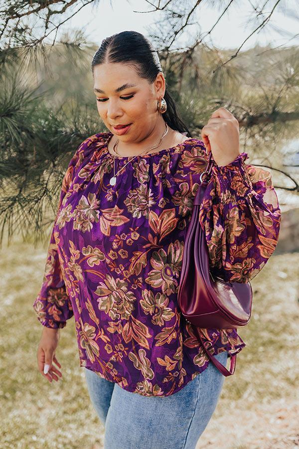 Vineyard Charm Floral Top Curves Product Image