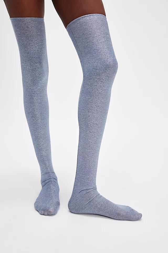 Over The Knee Metallic Jersey Socks Product Image