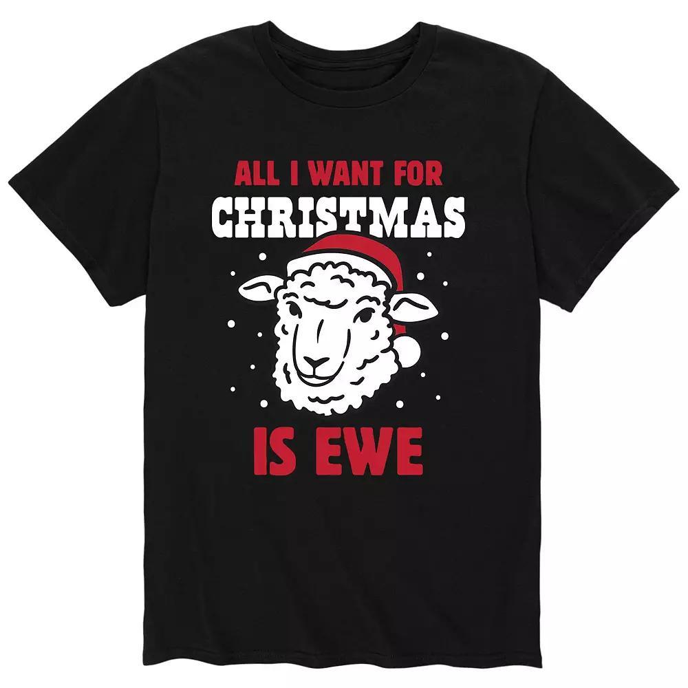 Men's Want For Christmas Is Ewe Tee,  Product Image