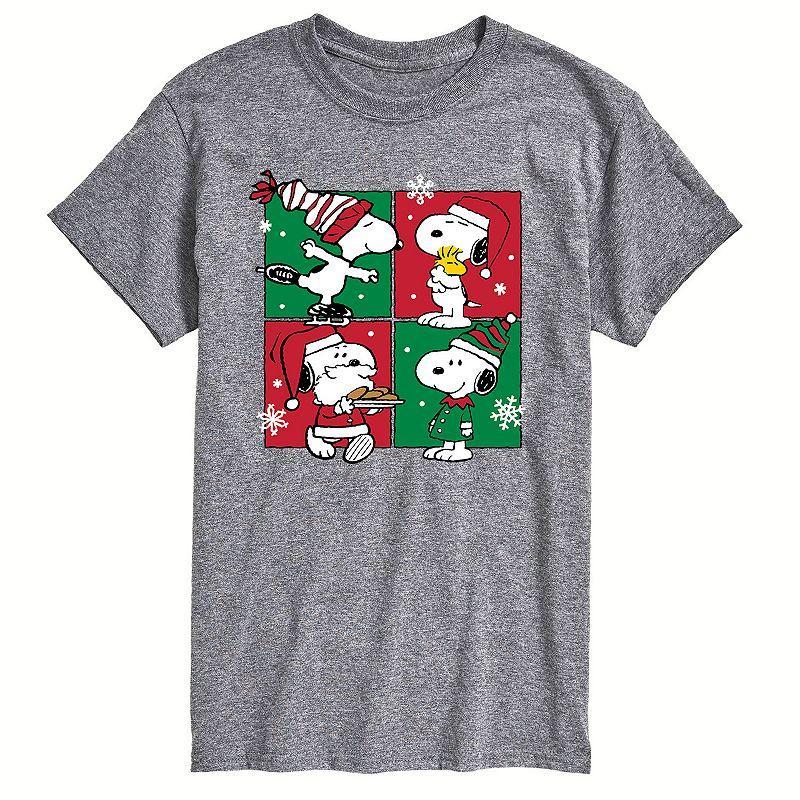 Big & Tall Peanuts Snoopy Christmas Tee, Mens Product Image