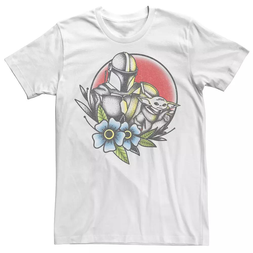 Men's Star Wars The Mandalorian The Child Tattoo Style Portrait Tee,  Product Image