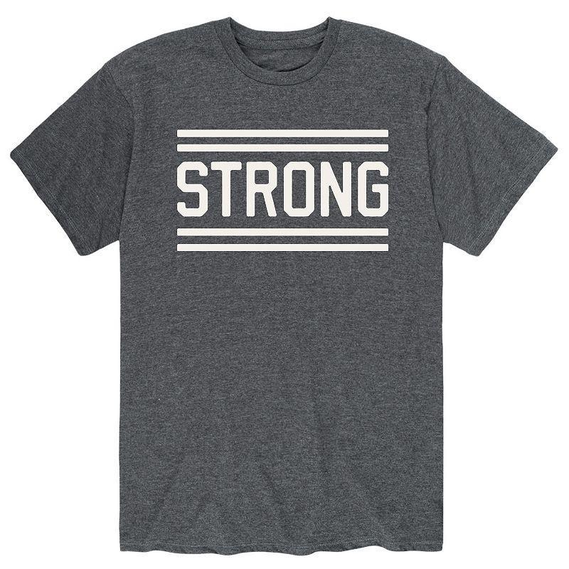 Men's Strong Graphic Tee, Size: XXL, Gray Product Image