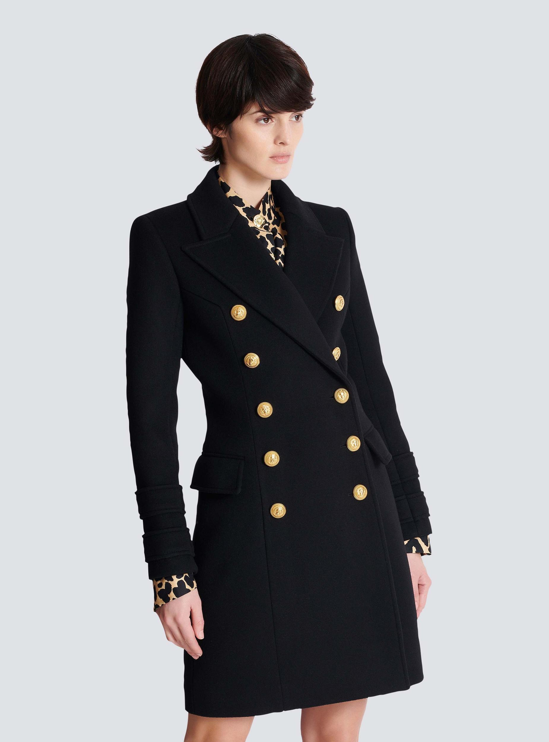 10-button wool and cashmere coat Product Image