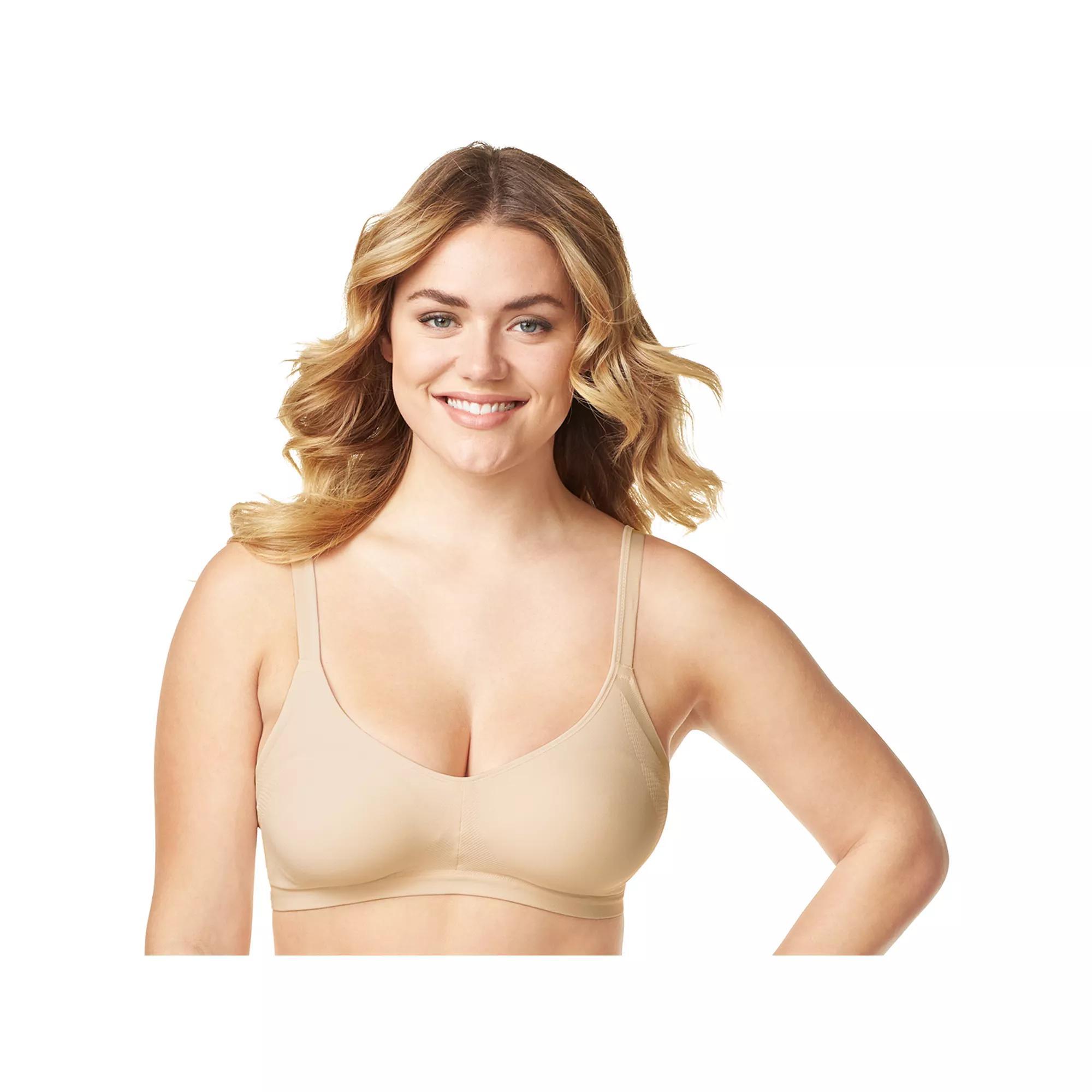 Olga® by Warner's® Easy Does It No Bulge Seamless Wireless Bra GM3911A, Women's, Size: Medium, Toasted Brown Product Image