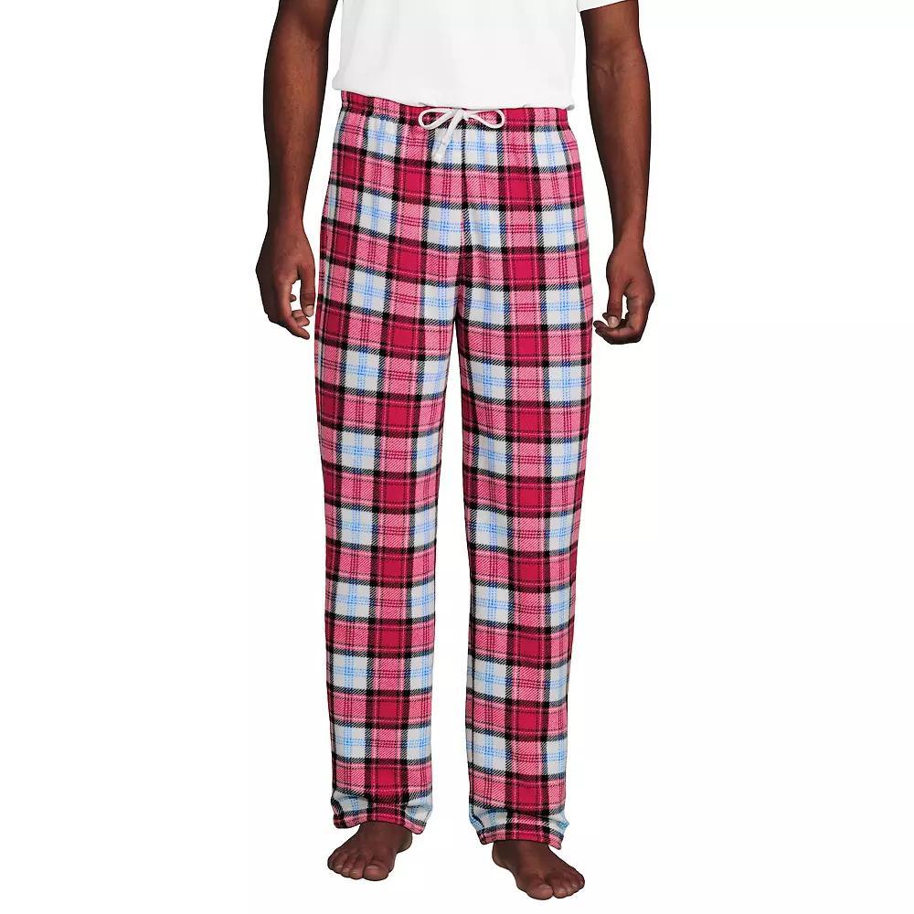 Men's Lands' End Solid Fleece Pajama Pants,  Product Image