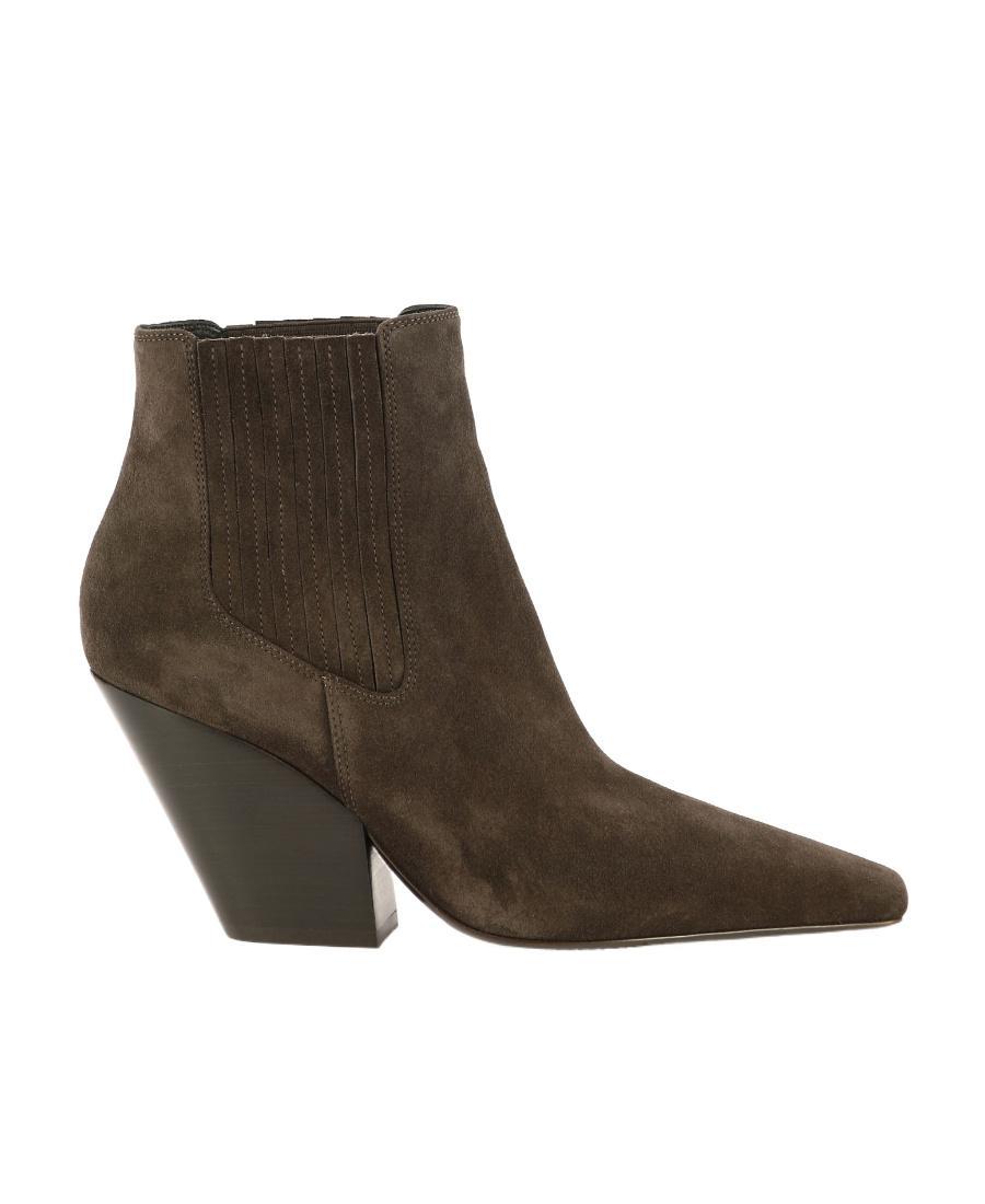 CASADEI Anastasia Vulcano Ankle Boots In Brown Product Image