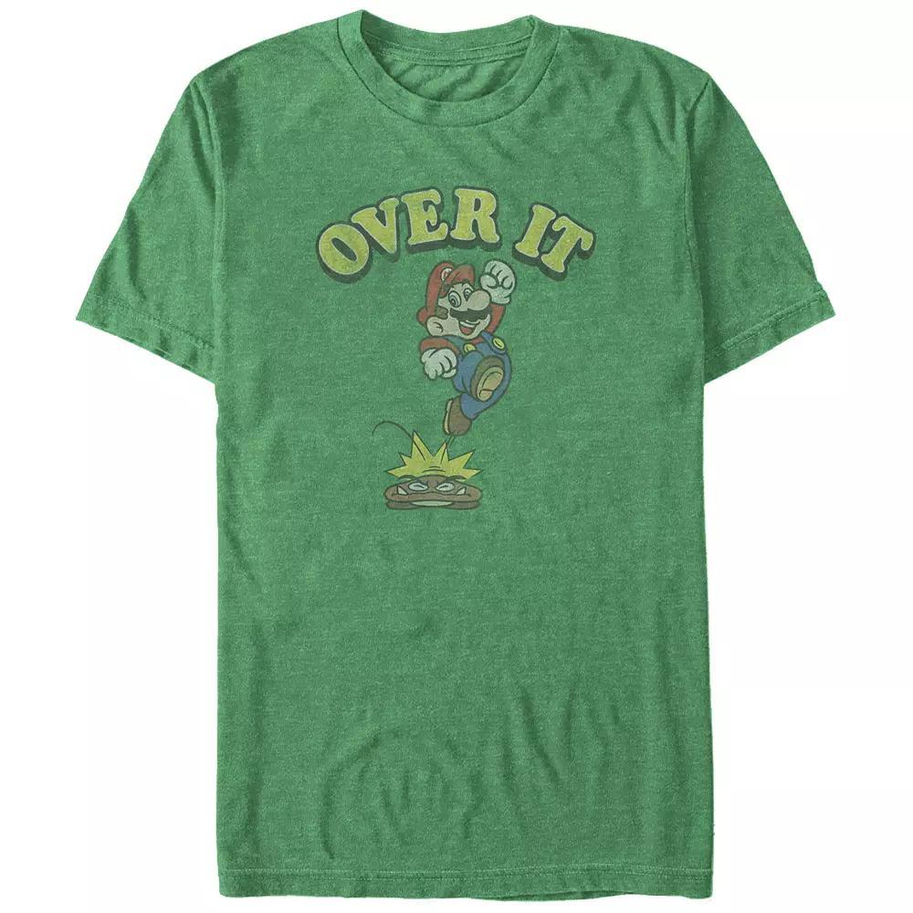 Big & Tall Super Mario Bros Over It Graphic Tee, Men's,  Product Image