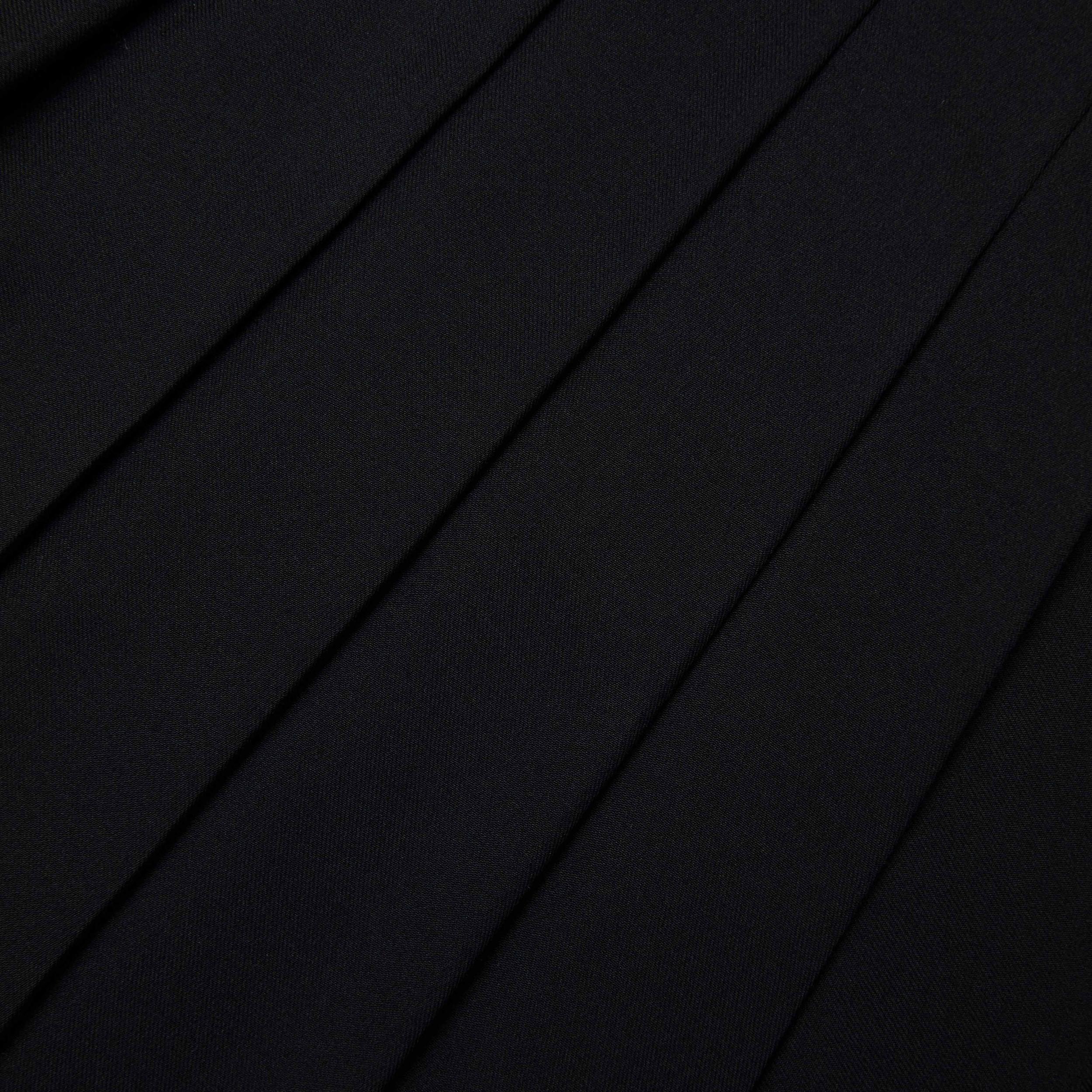 Navy Viscose Knit Bodysuit Product Image